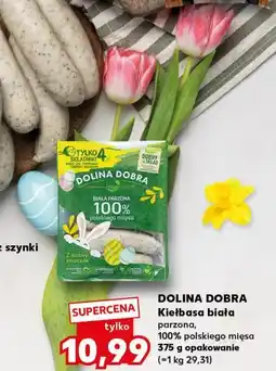Kaufland Kiełbasa biała parzona, 100% polskiego mięsa 375 g opakowanie oferta