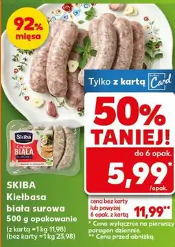 Kaufland Kiełbasa biała surowa oferta