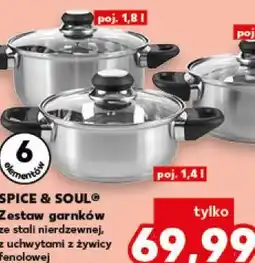 Kaufland Zestaw garnków ze stali nierdzewnej, z uchwytami z żywicy fenolowej oferta