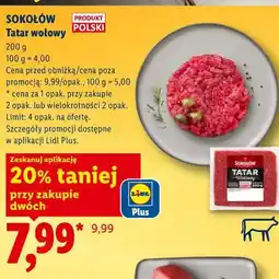 Lidl Tatar wołowy oferta