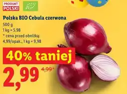 Lidl Polska BIO Cebula czerwona oferta