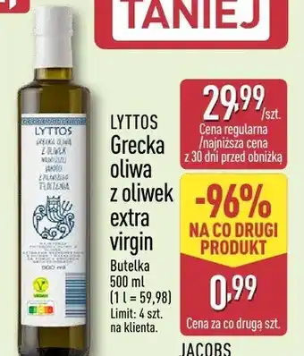 ALDI Grecka oliwa z oliwek extra virgin oferta