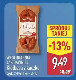 ALDI Kiełbasa z kaczką oferta