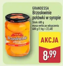 ALDI Brzoskwinie połówki w syropie oferta