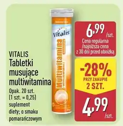 ALDI Tabletki musujące multiwitamina o smaku pomarańczowym oferta