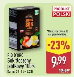 ALDI Sok tłoczony jabłkowy 100% oferta