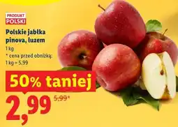 Lidl Polskie jabłka pinova, luzem oferta