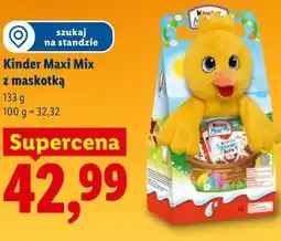 Lidl Kinder Maxi Mix z maskotką oferta