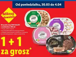 Lidl Wszystkie lody BON GELATI z nadzieniem oferta