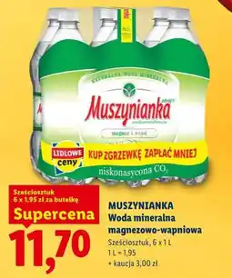 Lidl Woda mineralna magnezowo-wapniowa Sześciosztuk oferta
