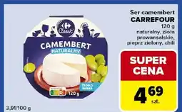Carrefour Express Ser camembert naturalny, zioła prowansalskie, pieprz zielony, chili oferta