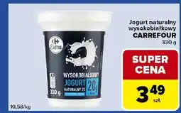 Carrefour Express Jogurt naturalny wysokobiałkowy oferta