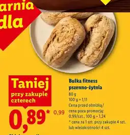 Lidl Bułka fitness pszenno-żytnia oferta