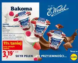 Lidl Skyr z czekoladą E. Wedel różne rodzaje oferta