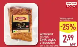 ALDI Szynka swojska z tłuszczykiem oferta