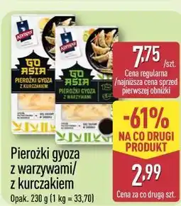 ALDI Pierożki gyoza z warzywami/ z kurczakiem Opak. 230 g (1 kg = 33,70) oferta