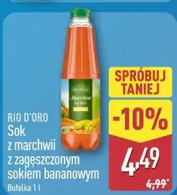 ALDI Sok z marchwii z zagęszczonym sokiem bananowym oferta