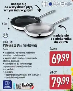 ALDI Patelnia ze stali nierdzewnej oferta