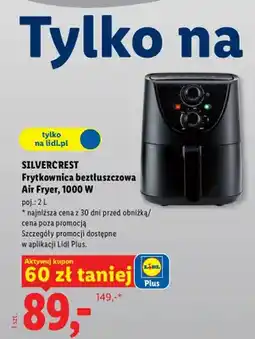 Lidl Frytkownica beztłuszczowa Air Fryer 1000 W oferta