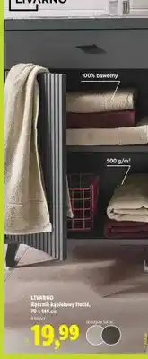 Lidl Ręcznik kąpielowy frotté, 70 × 140 cm oferta