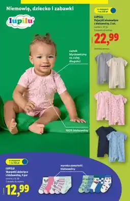 Lidl Skarpetki dziecięce z biobawełną, 5 par oferta