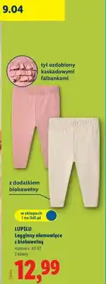 Lidl Legginsy niemowlęce z biobawełną oferta