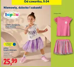 Lidl Komplet dziewczęcy w zestawie koszulka i spódniczka oferta