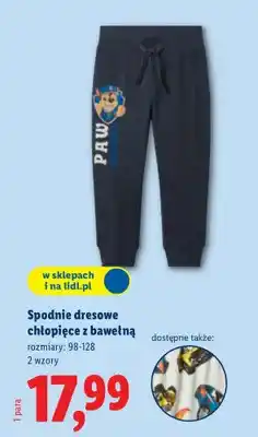 Lidl Spodnie dresowe chłopięce z bawełną oferta