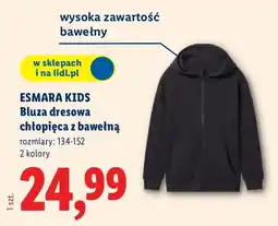 Lidl Bluza dresowa chłopięca z bawełną oferta