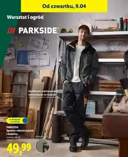 Lidl Spodnie robocze męskie z bawełną oferta