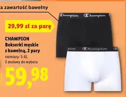 Lidl Bokserki męskie z bawełną, 2 pary oferta