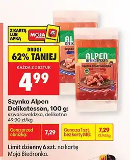 Biedronka Szynka szwarcwaldzka oferta