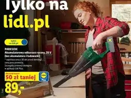 Lidl Akumulatorowy odkurzacz ręczny, 20 V (bez akumulatora i ładowarki) oferta
