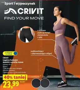 Lidl Legginsy funkcyjne damskie z wysokim stanem oferta