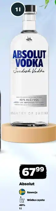 Netto Wódka czysta Absolut oferta