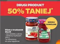 Netto Dżem z truskawek Stovit bez dodatku cukrów słodzony ksylitolem oferta