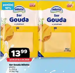 Netto Ser Gouda Miletto plastry oferta