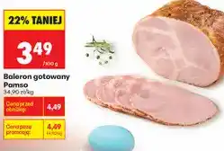 Biedronka Baleron gotowany Pamso oferta