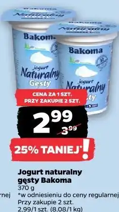 Netto Jogurt naturalny gęsty Bakoma oferta