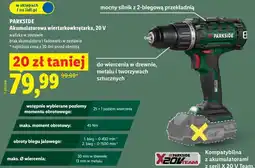 Lidl Akumulatorowa wiertarkowkrętarka, 20 V oferta