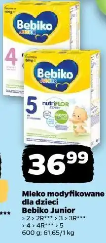 Netto Mleko modyfikowane dla dzieci Bebiko Junior 2 2R 3 3R 4 4R 5 oferta