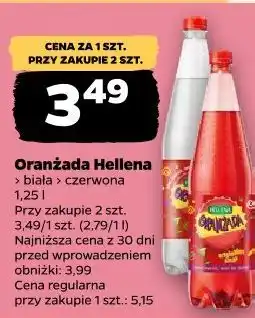 Netto Oranżada Hellena biała czerwona oferta