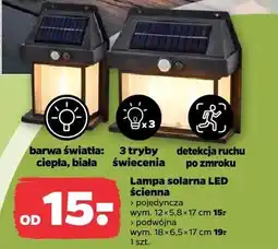 Netto Lampa solarna LED ścienna pojedyncza oferta