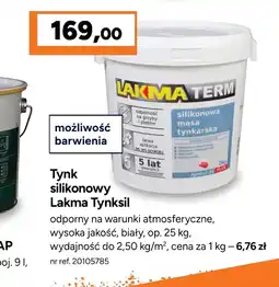 Bricoman Tynk silikonowy Lakma oferta