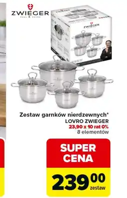 Carrefour Zestaw garnków Zwieger oferta