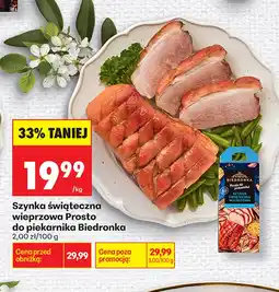 Biedronka Szynka Prosto do Piekarnika oferta