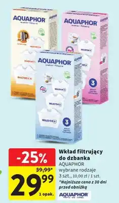 Intermarche Wkład filtrujący do dzbanka wybrane rodzaje 3 szt., 10.00 zł/1 szt oferta