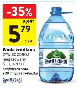 Intermarche Woda źródlana niegazowana oferta