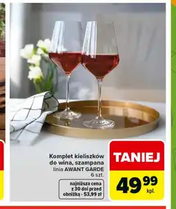 Carrefour Zestaw kieliszków oferta