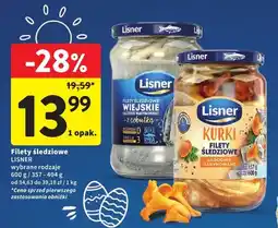 Intermarche Filety śledziowe Lisner wybrane rodzaje oferta